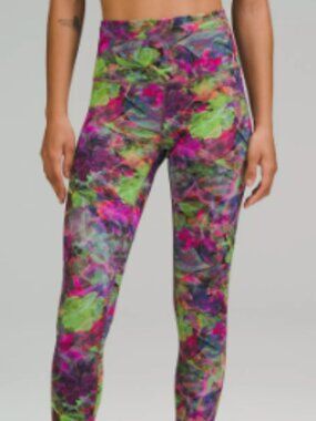 Lululemon • Wunder Train Hi-Rise Leggings • 25” •Multi-color• Size: 8